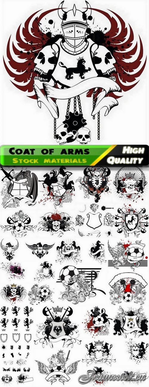 Coat of arms and heraldic elements 2 - 25 Eps