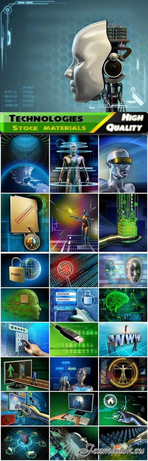 Creative technological conceptual images - 25 HQ Jpg