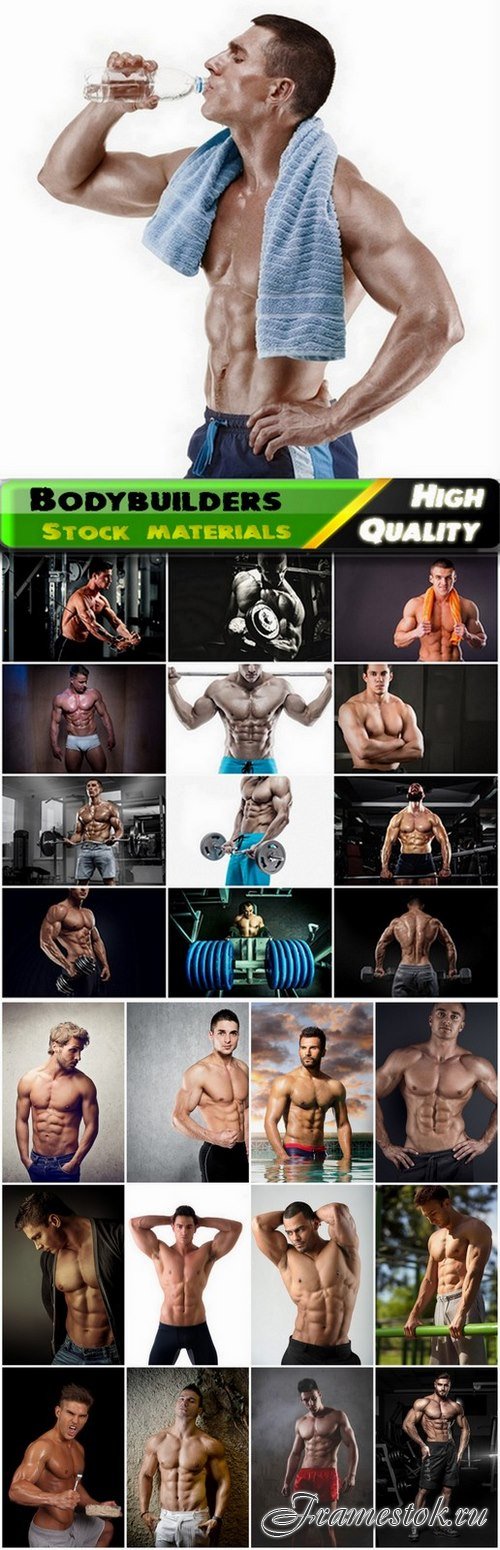 Bodybuilders work and posing in the gym - 25 HQ Jpg