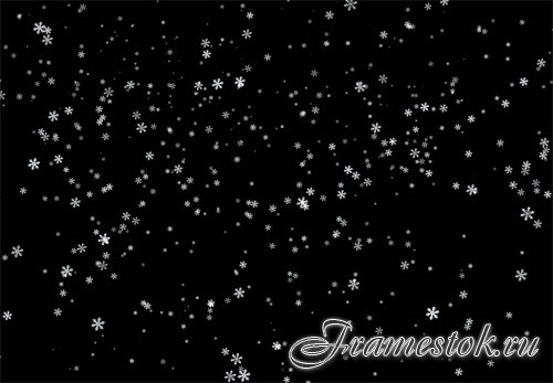 Flying snowflakes winter footage