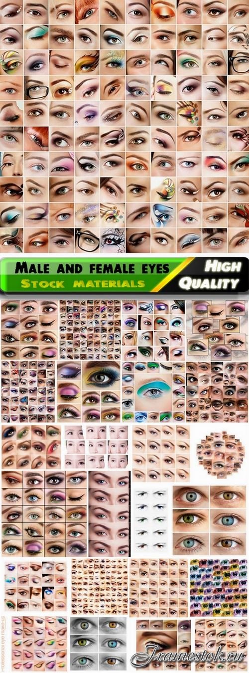 Big set of male and female eyes - 25 HQ Jpg