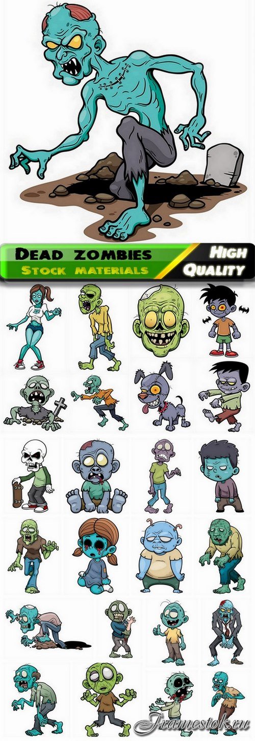 Funny cartoon dead people and zombies - 25 Eps