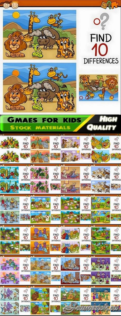 Games for child for finding different objects - 25 Eps