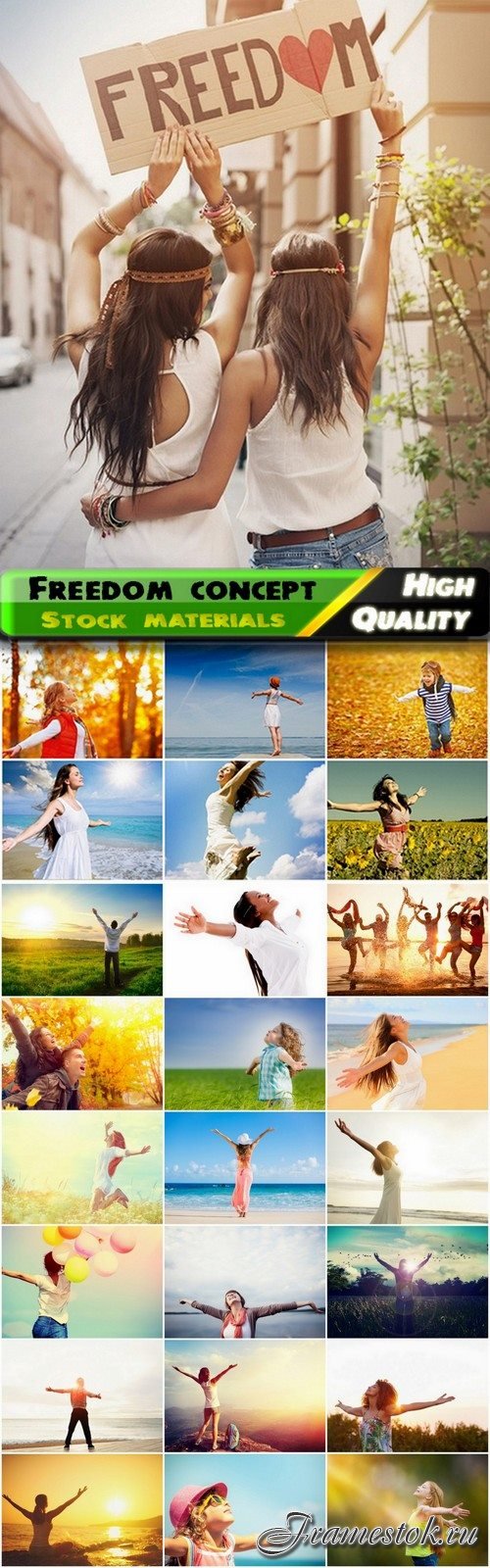 Freedom concept and happy and free people 2 - 25 HQ Jpg