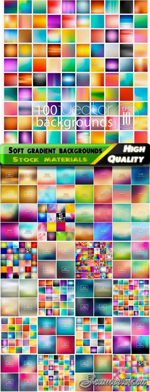 Soft gradient and blurred backgrounds - 25 Eps