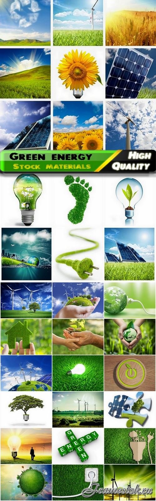 Green energy concept and environment care - 25 Eps