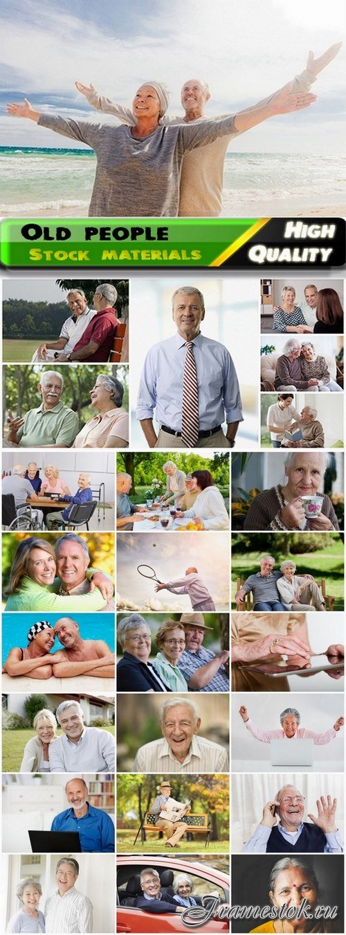 Old people smiling and happy seniors - 25 HQ Jpg