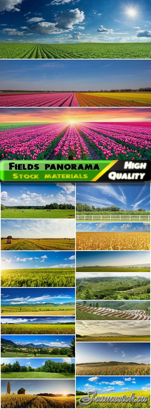 Nature landscapes and fields panorama - 25 HQ Jpg