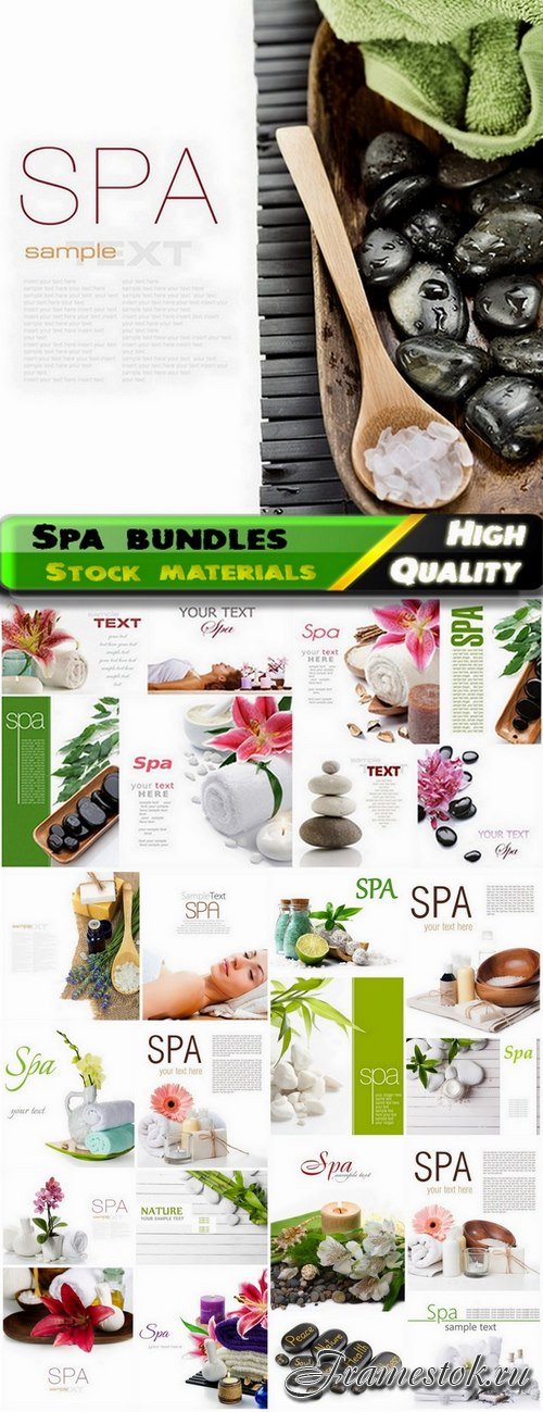 Spa bundles with places for text - 25 HQ Jpg