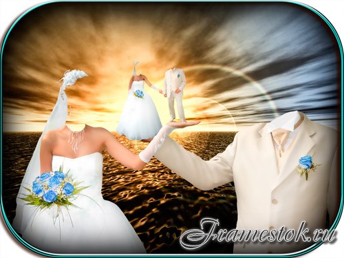 Свадебный шаблон - На руке друг друга