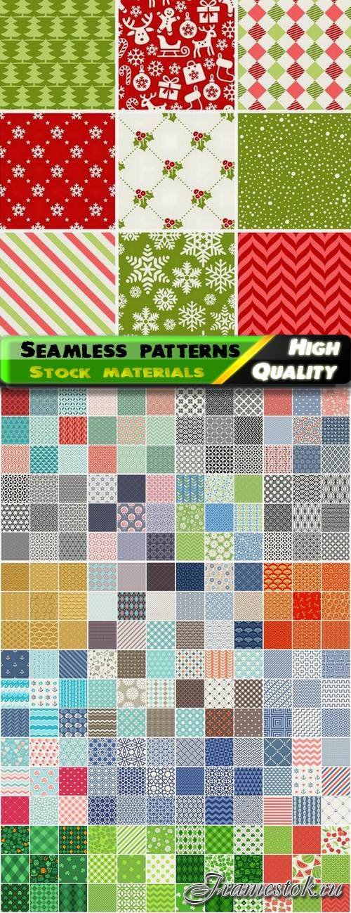 Abstract  Seamless patterns in vector set from stock #37 - 25 Eps