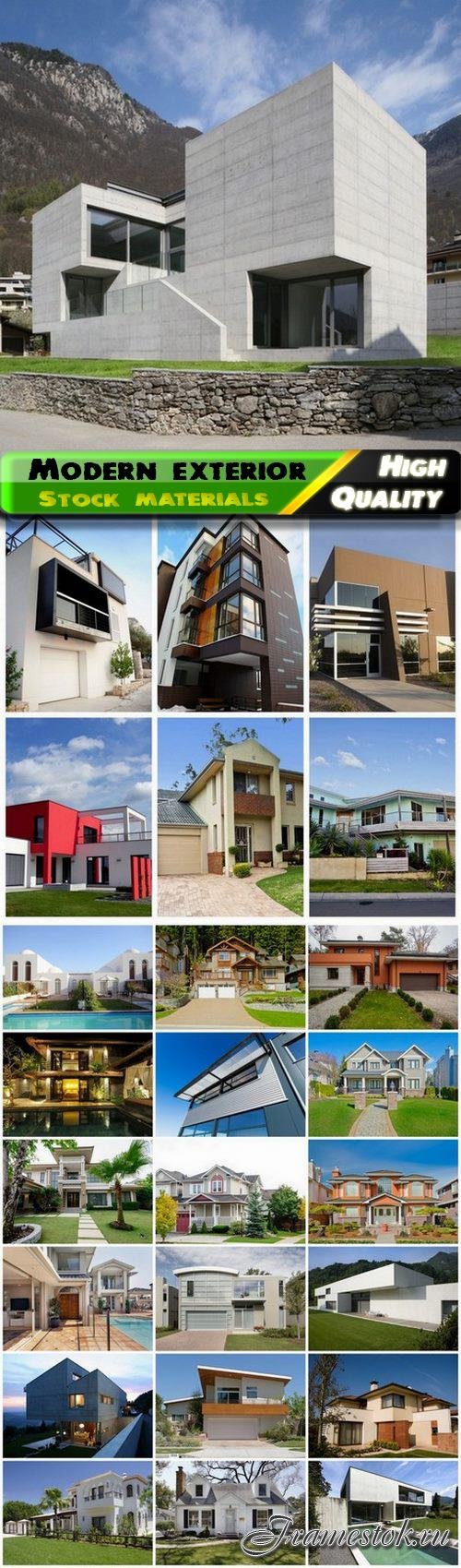 Modern exterior of country house - 25 HQ Jpg