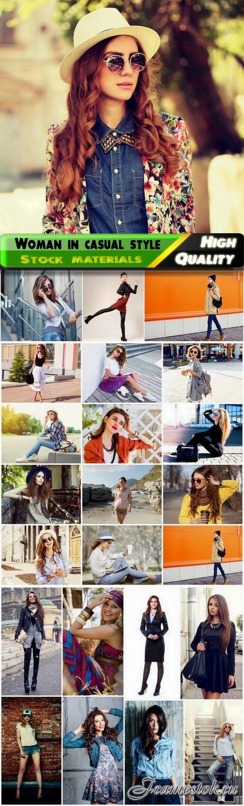 Stylish and fashionable woman in casual style - 25 HQ Jpg