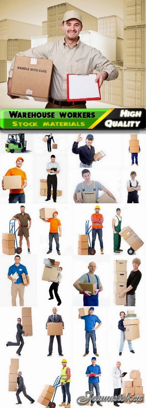 Warehouse workers and delivery concept - 25 HQ Jpg
