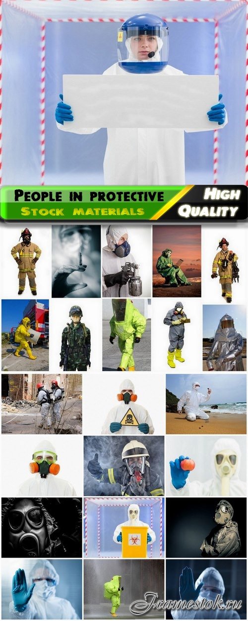 People of different professions in protective suits - 25 HQ Jpg