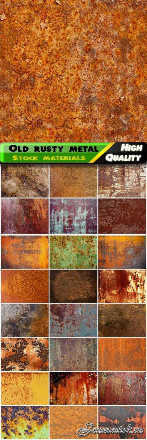 Texture of old rusty metal - 25 HQ Jpg