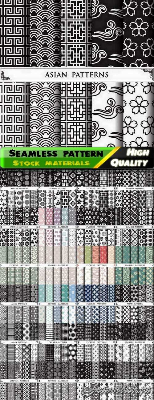 Abstract  Seamless patterns in vector set from stock #39 - 25 Eps