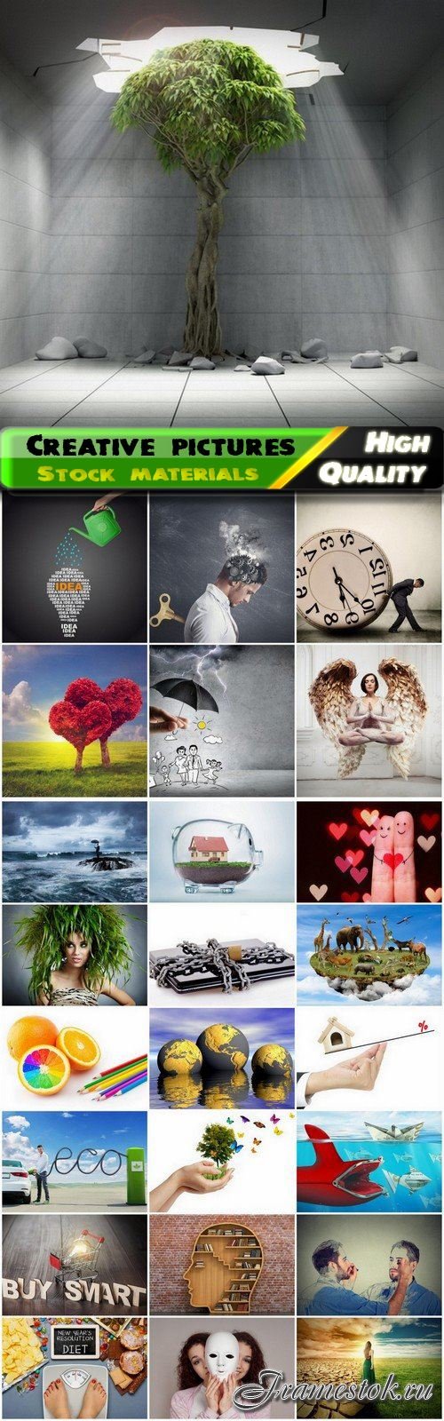Creative conceptual layered pictures - 25 HQ Jpg