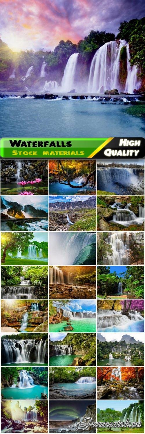 Natural scenery with forests and waterfalls - 25 HQ Jpg