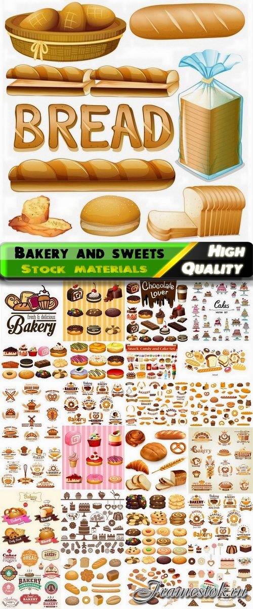 Bakery pastries and sweets - 25 Eps