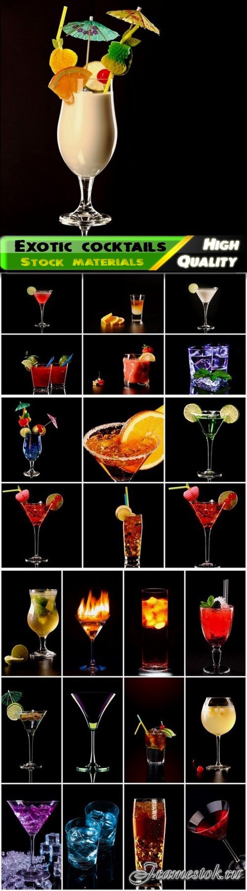 Bar alcoholic exotic cocktails - 25 HQ Jpg