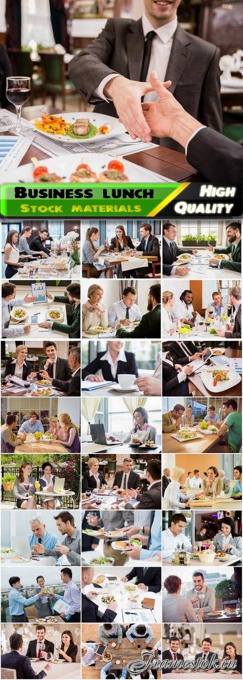 Negotiations during the business lunch - 25 HQ Jpg