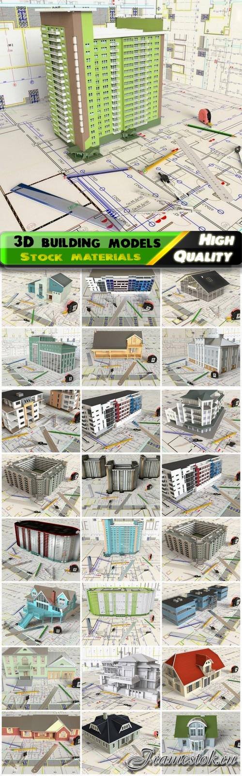 Architecture drawings building and layout of house - 25 HQ Jpg