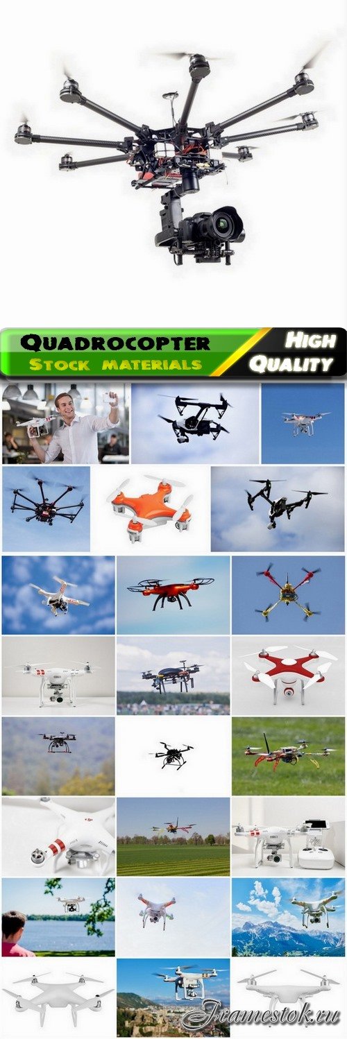 Quadcopter copter quadrocopter with camera on remote control - 25 HQ Jpg