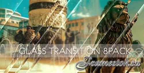 Glass Transition 8Pack Folder - After Effects Template