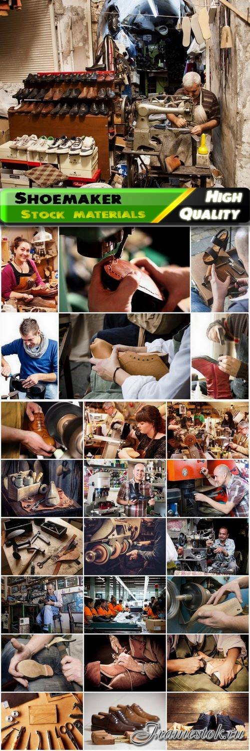 Shoemaker make shoes repair and create new shoe - 25 HQ Jpg