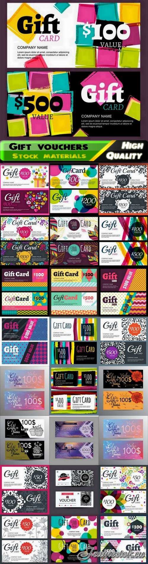 Discount coupon and gift voucher for business advertising - 25 Eps