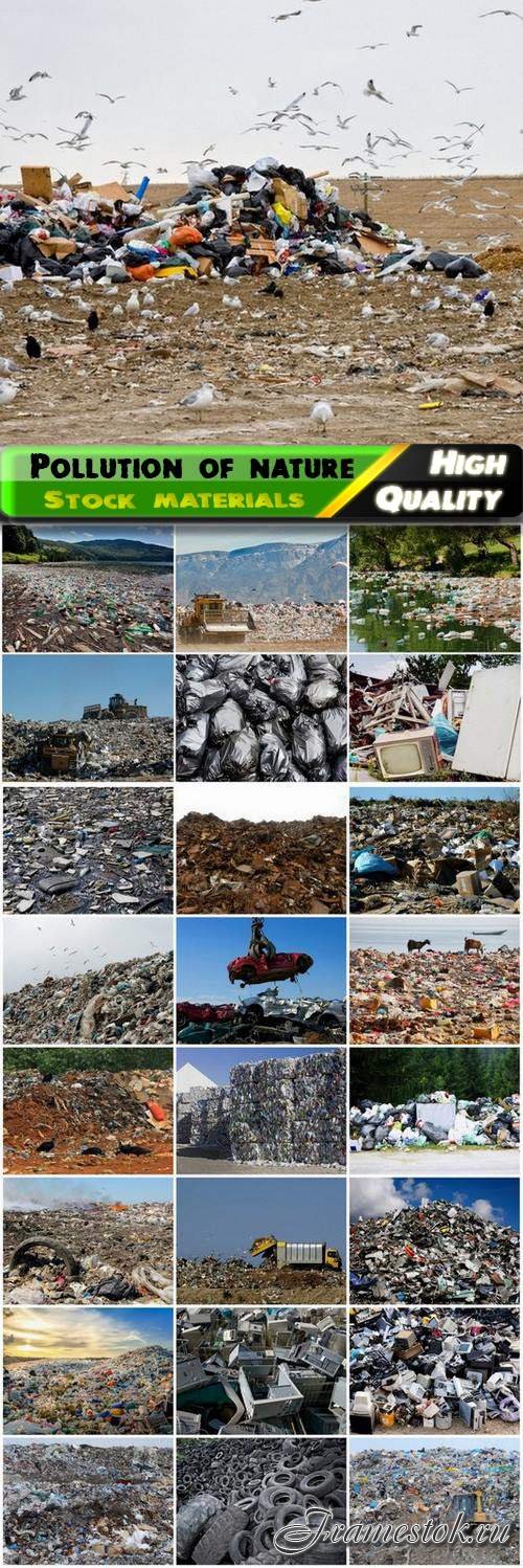 Pollution of nature and the garbage and dump - 25 HQ Jpg