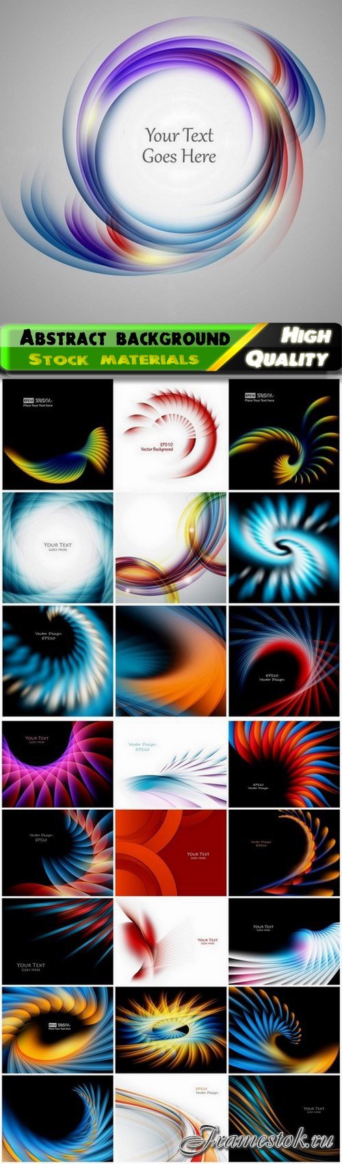 Abstract background with light effect and blurred element - 25 Eps