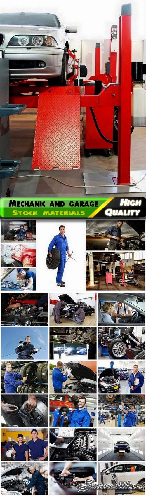 Mechanic and garage auto service and car repair - 25 HQ Jpg