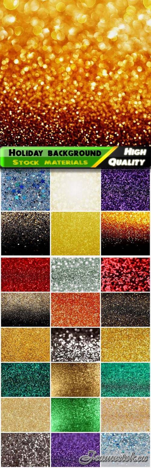 Sparkle glitter holiday background with confetti and tinsel - 25 HQ Jpg