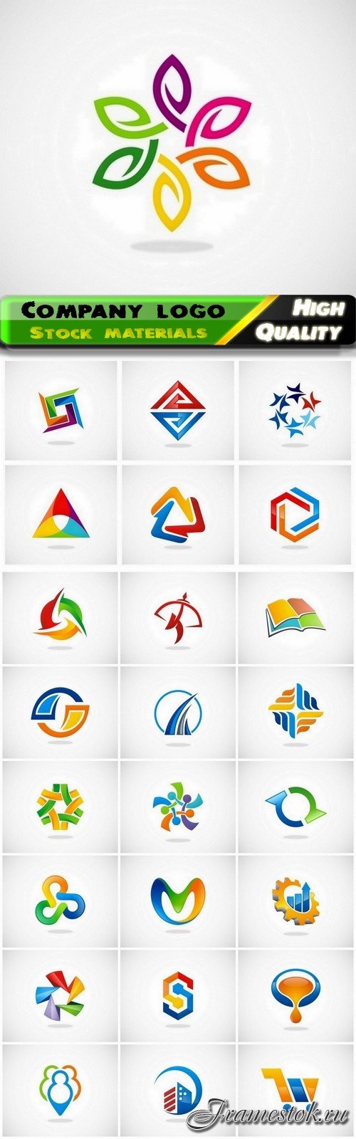 Business company badge logotype and logo emblem 22 - 25 Eps