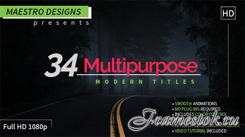 Multipurpose Modern Titles - Project for After Effects (Videohive)