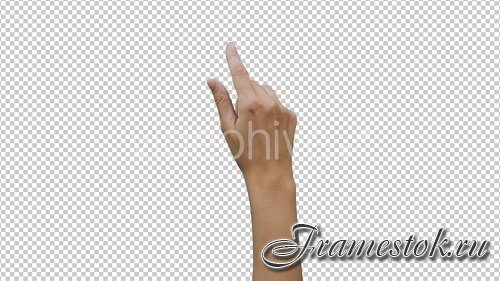 14 Footage Female Hand Gestures Touchscreen  - Stock Footage (Videohive)