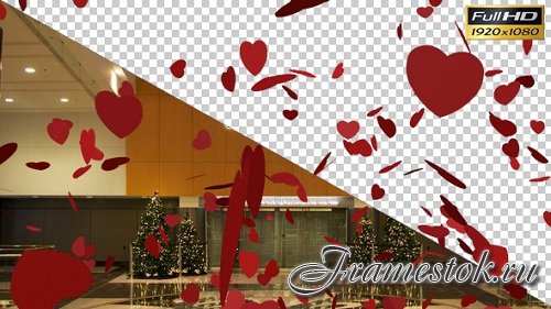 Falling Valentine Hearts - Motion Graphic (Videohive)
