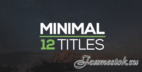 Minimal Titles 17919335 - Project for After Effects (Videohive)