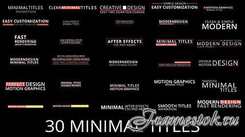 Minimal Titles 17813640 - Project for After Effects (Videohive)