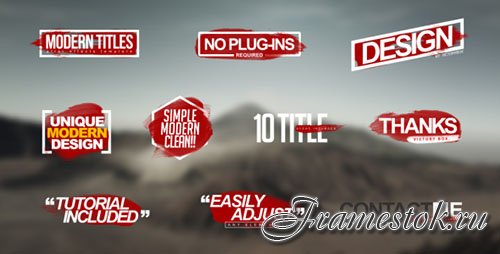 Modern Titles 17774181 - Project for After Effects (Videohive)