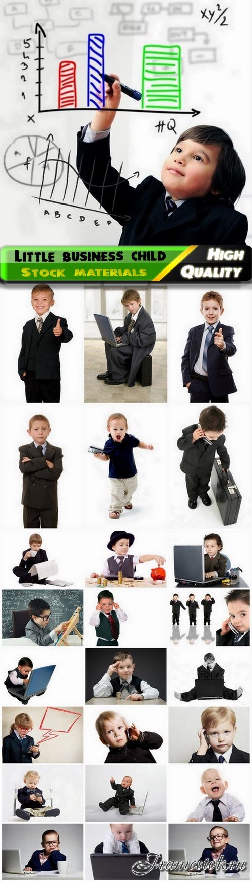 Little funny business child and kids in formal suit - 25 HQ Jpg