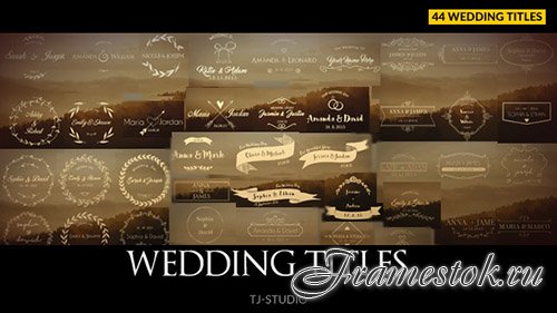 Wedding Titles 17622074 - Project for After Effects (Videohive)