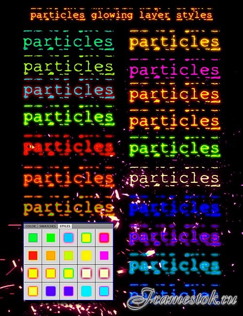  Particles - photoshop brushes and styles