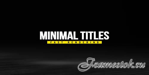 Minimal Titles Pack 18237383 - Project for After Effects (Videohive)