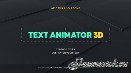Text Animator 03: 3D Corporate Titles - Project for After Effects (Videohive)