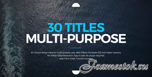 Titles Design Multi-Purpose - Project for After Effects (Videohive)