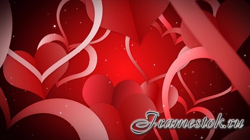 Heart on red background HD