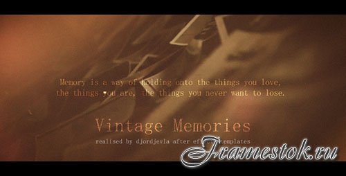 Vintage Memories 18486197 - Project for After Effects (Videohive)
